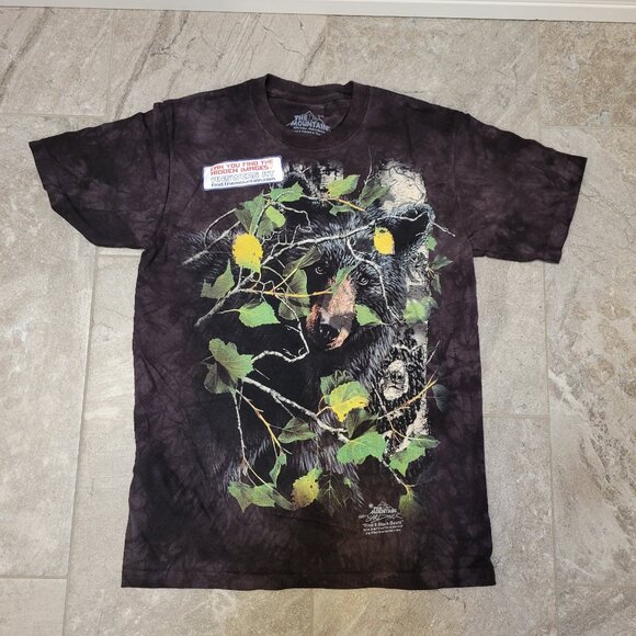 The Mountain Bears Rocky Outcrop Grizzly Black Bear Forest Cotton T-Shirt small - Picture 1 of 6